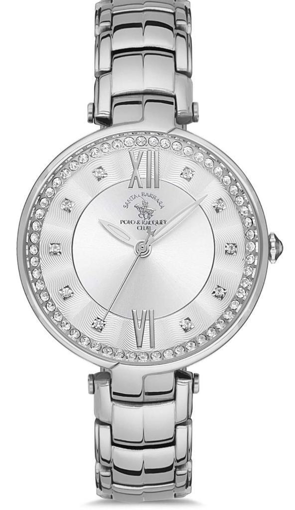 Santa Barbara Polo & Racquet Club SB.1.10133.1 34 mm Gri Çelik Kordon Analog Kadın Kol Saati