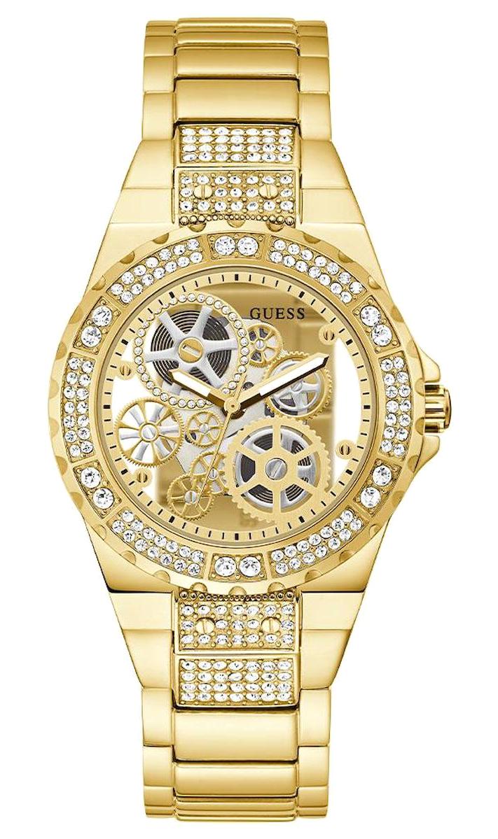 Guess GUGW0302L2 Takvimli 39 mm Altın Çelik Kordon Analog Kadın Kol Saati