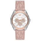 Michael Kors MK7206 Takvimli 40 mm Pembe Silikon Kordon Analog Kadın Kol Saati