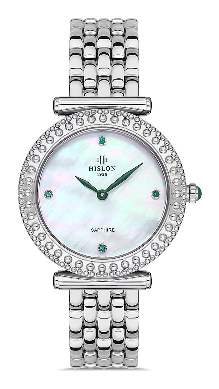 Hislon QL139S-09SS 33 mm Gri Çelik Kordon Analog Kadın Kol Saati