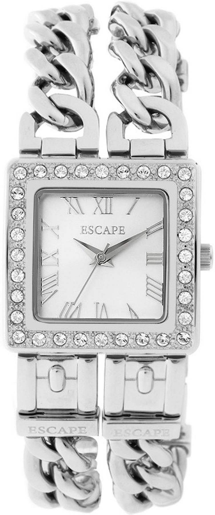 Escape EC1101-101 29 mm Gri Çelik Kordon Analog Kadın Kol Saati