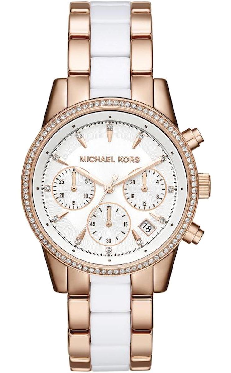 Michael Kors MK6324 37 mm Altın-Gri Çelik Kordon Analog Kadın Kol Saati