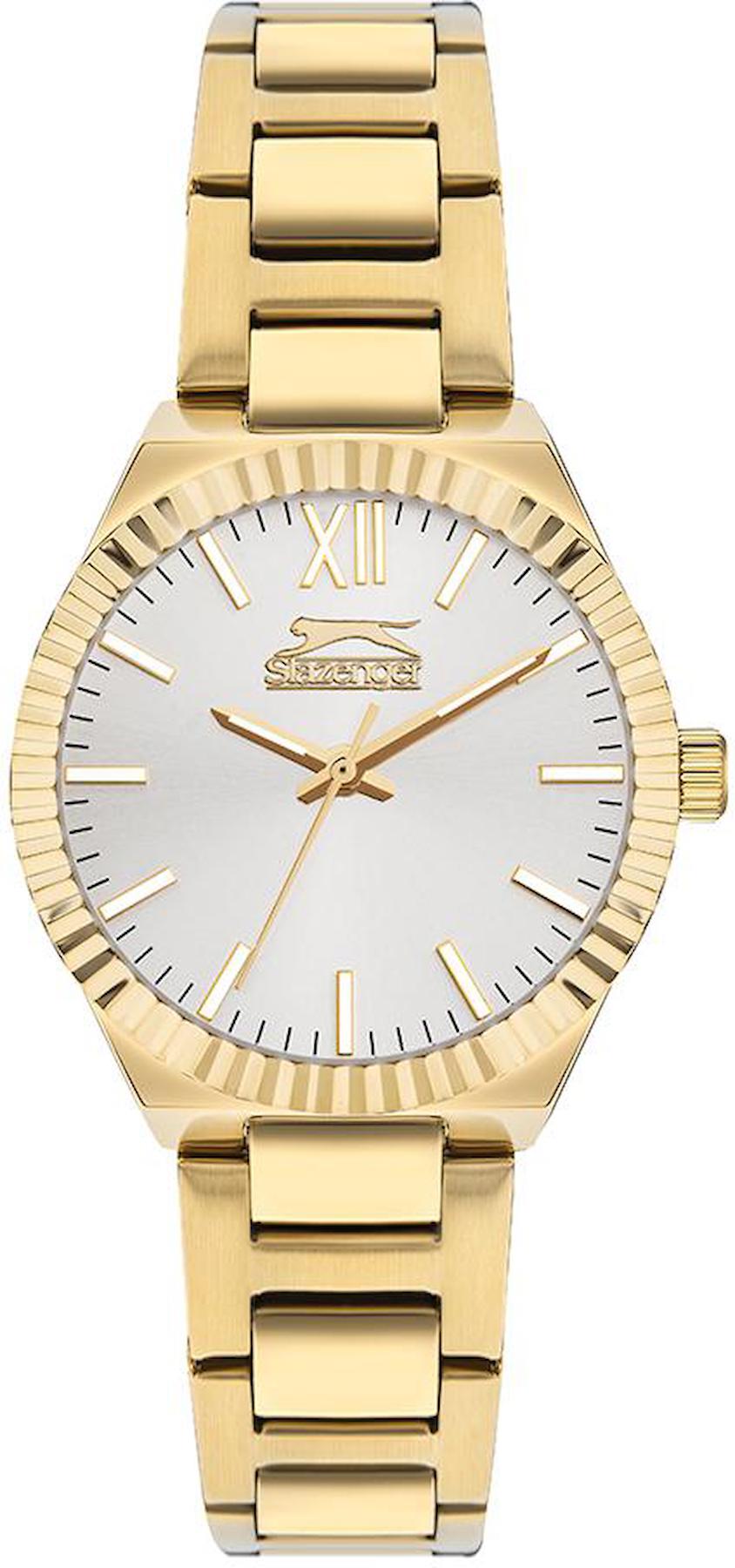 Slazenger SL.09.2304.3.04 35 mm Altın Çelik Kordon Analog Kadın Kol Saati