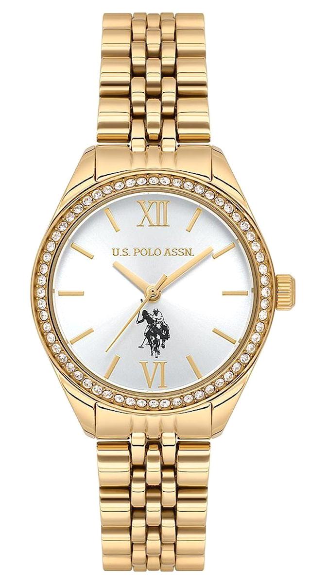U.S. Polo Assn USPA2085-05 30 mm Altın Çelik Kordon Analog Kadın Kol Saati