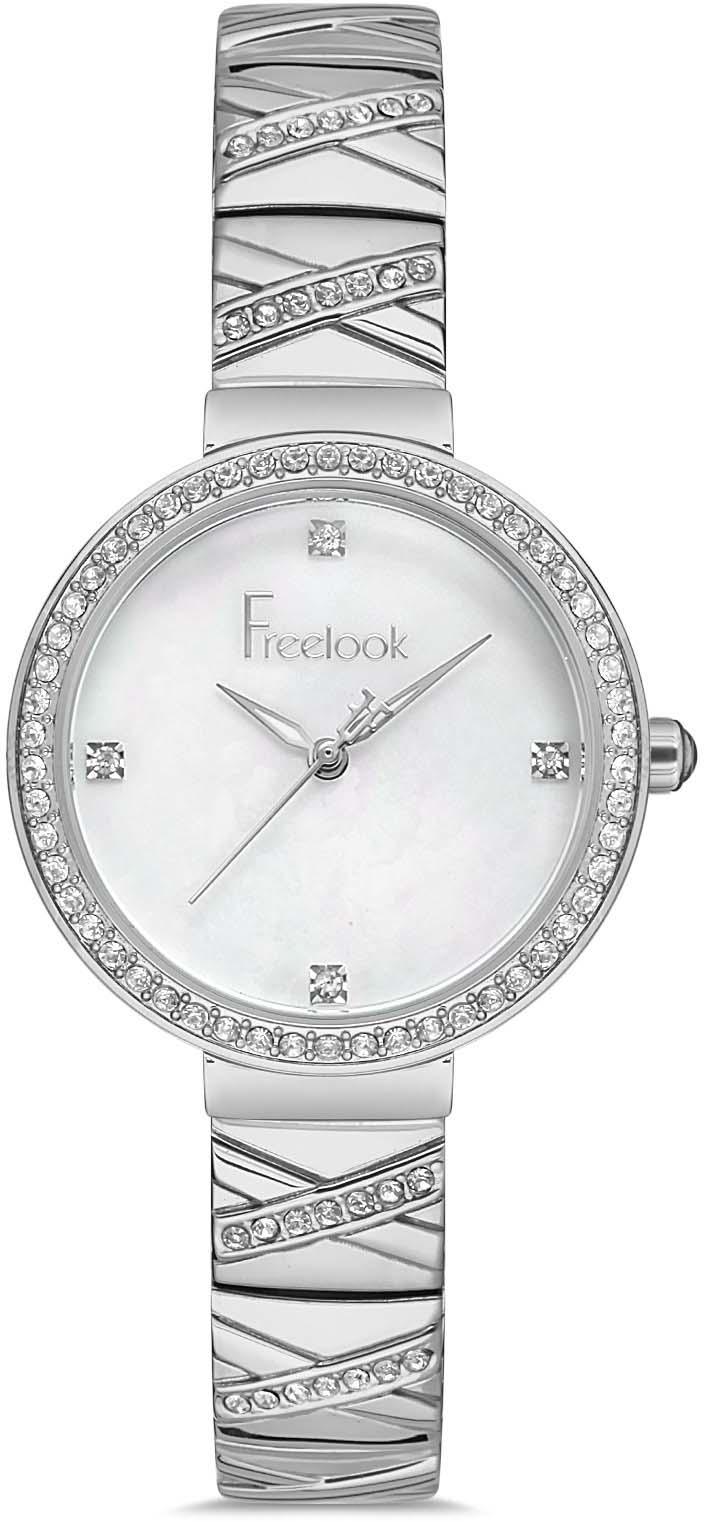Freelook FL.1.10132.1 33 mm Gri Çelik Kordon Analog Kadın Kol Saati