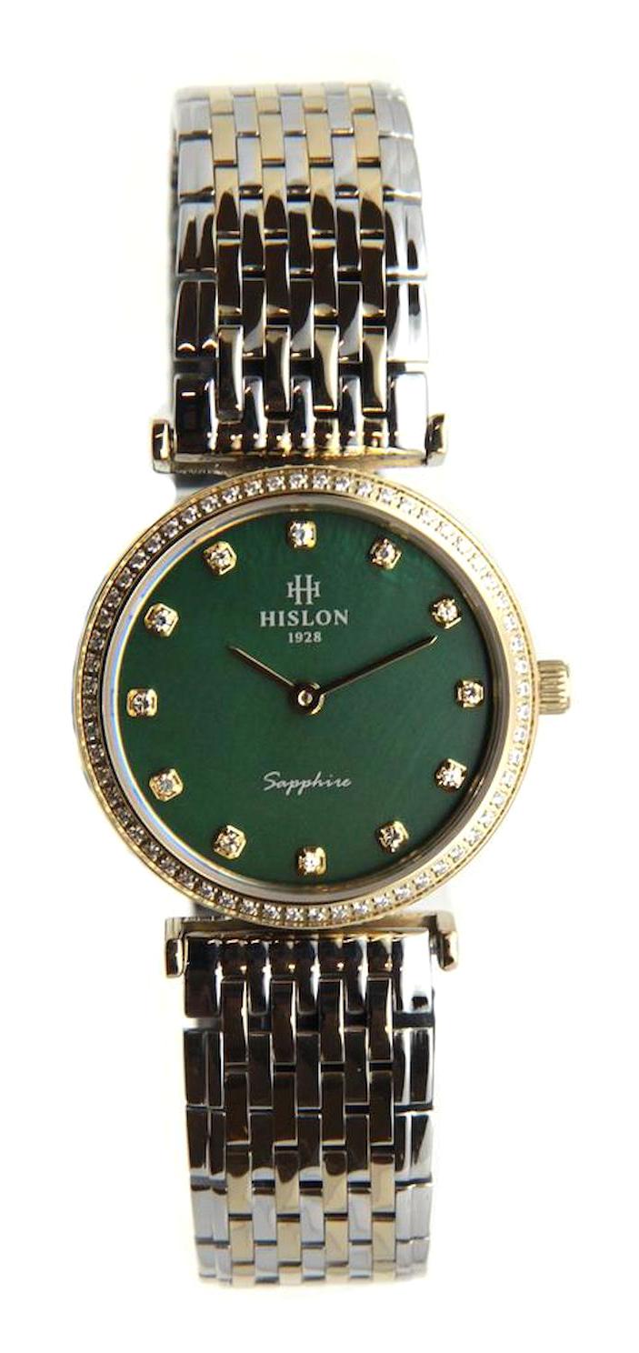 Hislon QL119T-15SG 31-34 mm Altın-Gri Çelik Kordon Analog Kadın Kol Saati