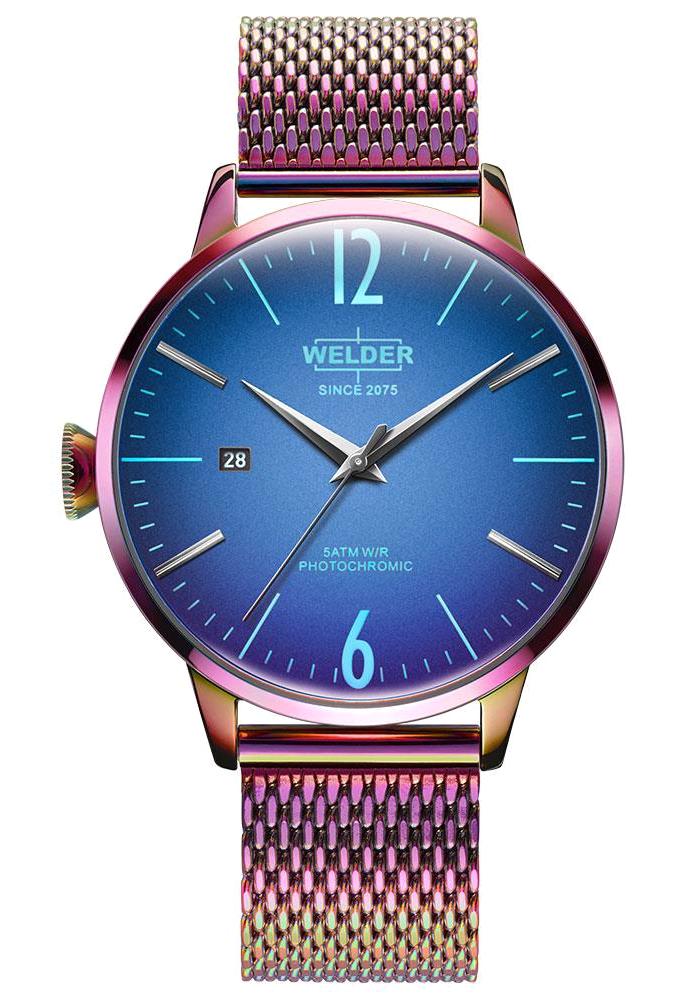 Welder Watch WRC818 Takvimli 38 mm Çok Renkli Çelik Kordon Analog Kadın Kol Saati