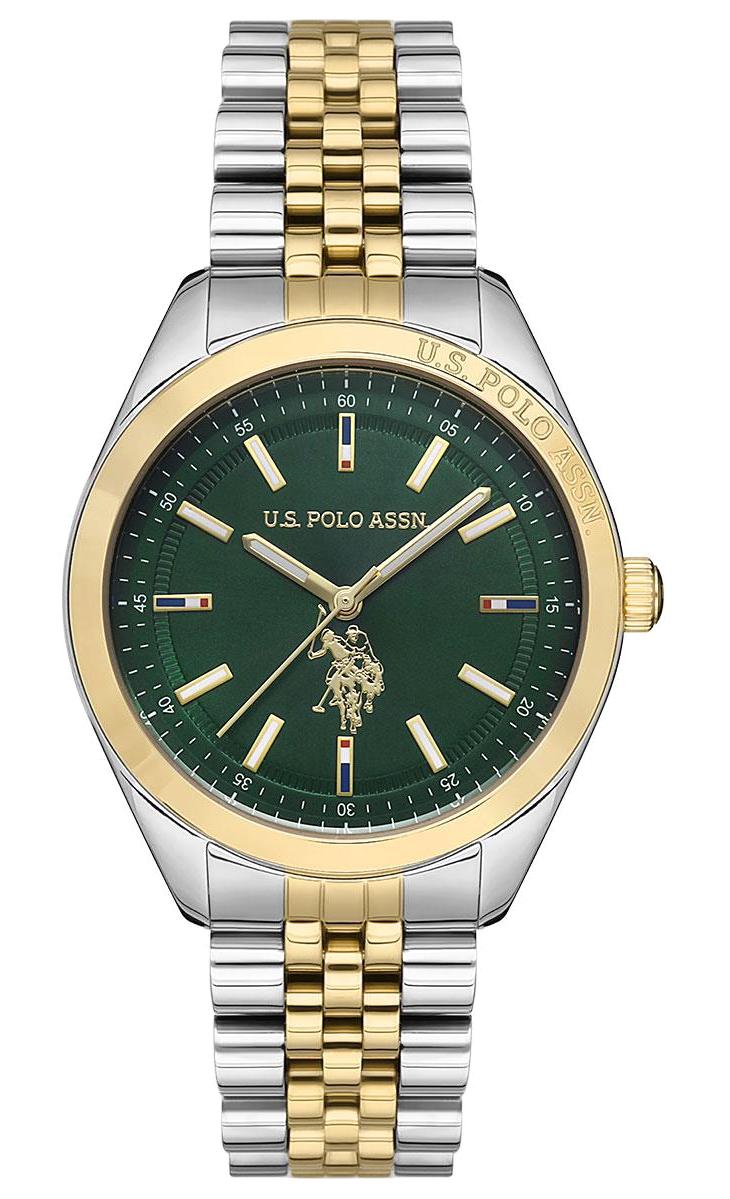 U.S. Polo Assn USPA2041-10 37 mm Altın-Gri Çelik Kordon Analog Kadın Kol Saati