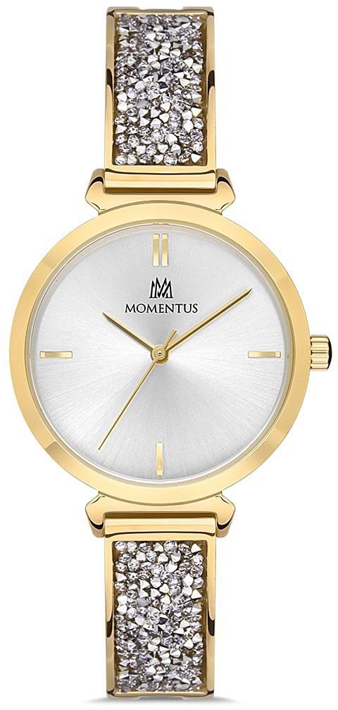Momentus SW274G-02SG 33 mm Altın-Gri Çelik Kordon Analog Kadın Kol Saati