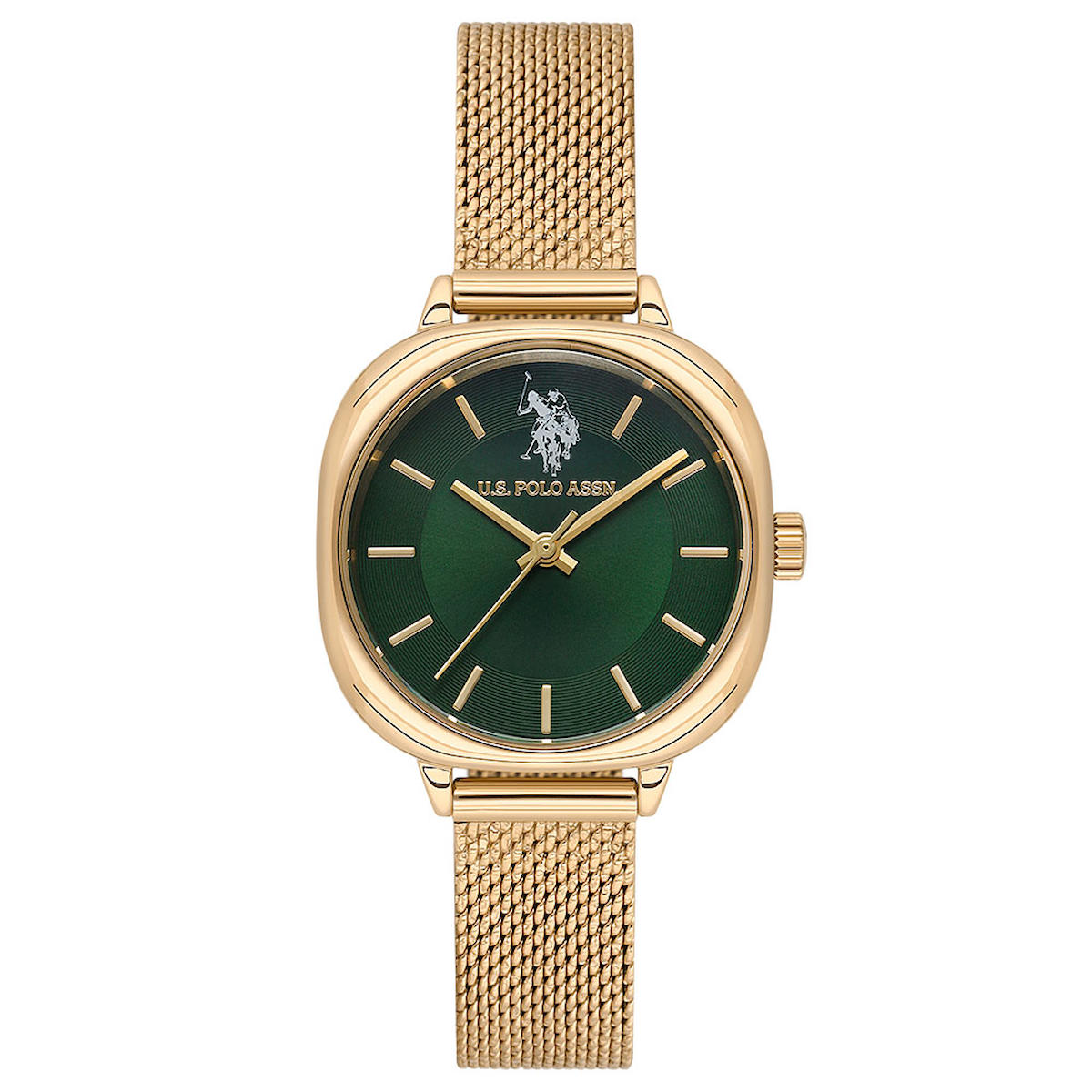 U.S. Polo Assn USPA2087-02 30-36 mm Altın Hasır Kordon Analog Kadın Kol Saati
