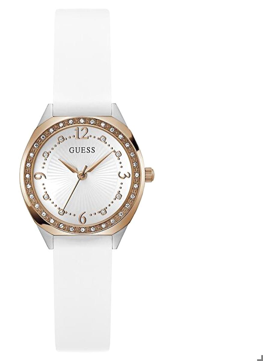 Guess GUGW0820L3 40 mm Beyaz Silikon Kordon Analog Kadın Kol Saati