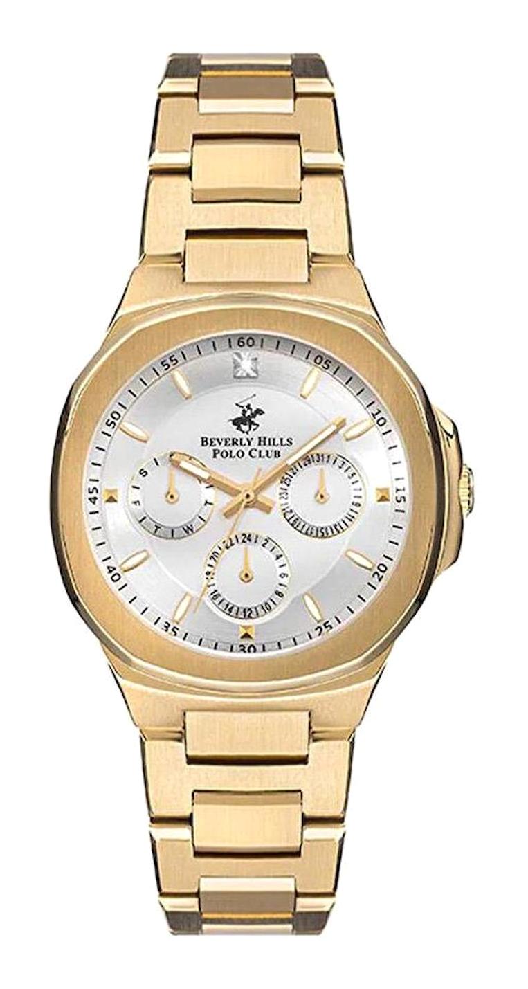 Beverly Hills Polo Club BP3275X.130 39 mm Altın Çelik Kordon Analog Kadın Kol Saati