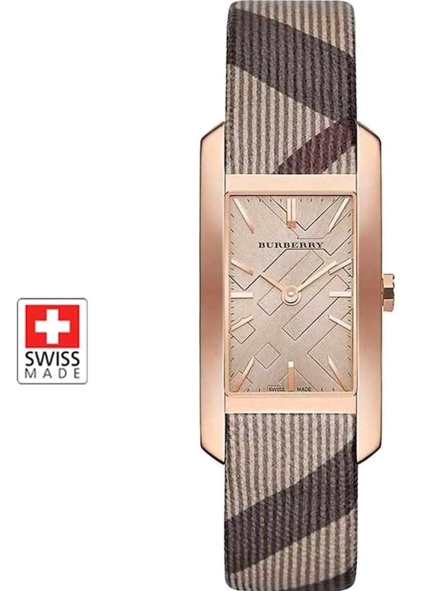 Burberry BU9408 20 mm Rose Gold Deri Kordon Analog Kadın Kol Saati