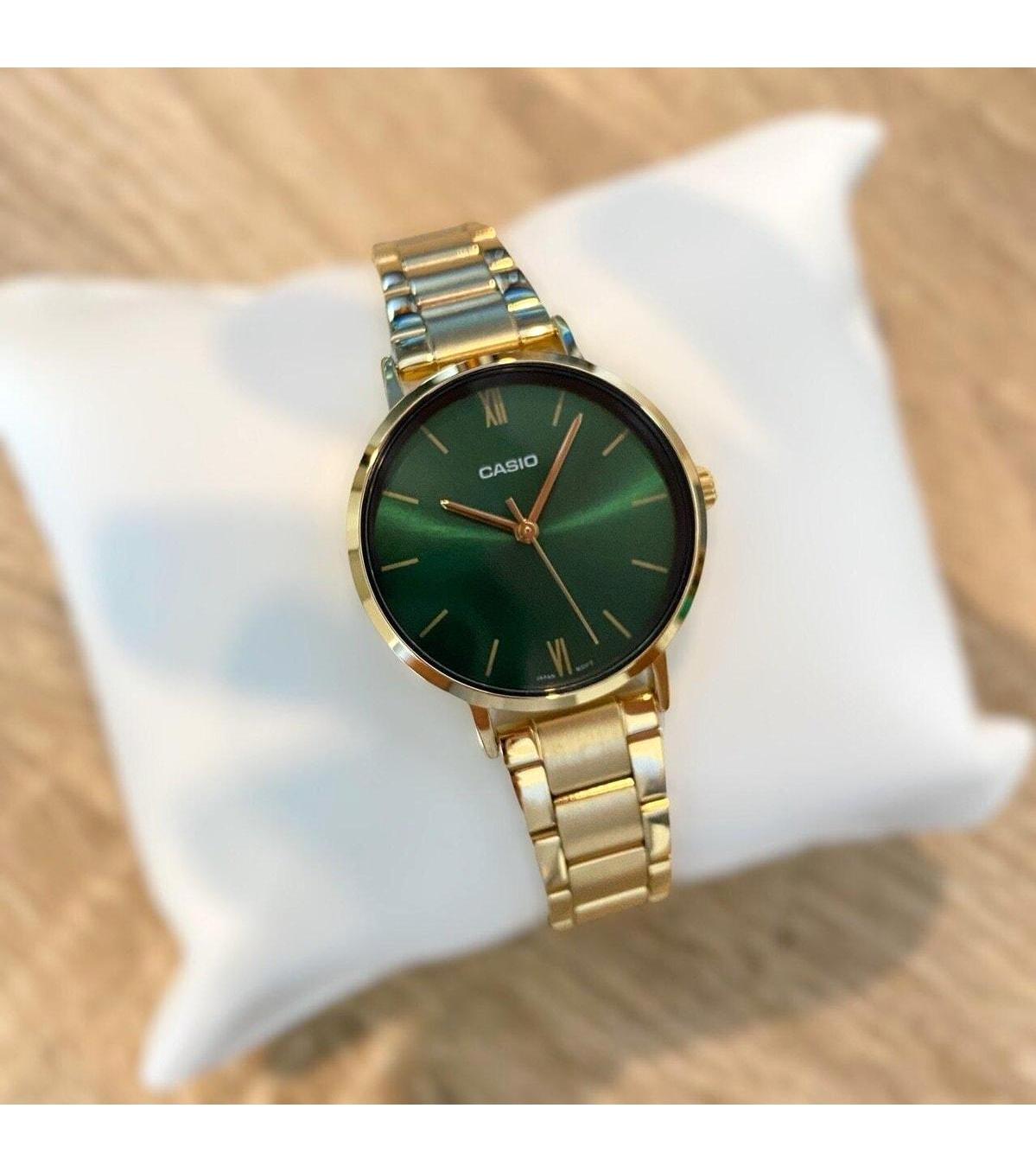Casio LTP-VT02G-3AUDF 30 mm Altın Çelik Kordon Analog Kadın Kol Saati