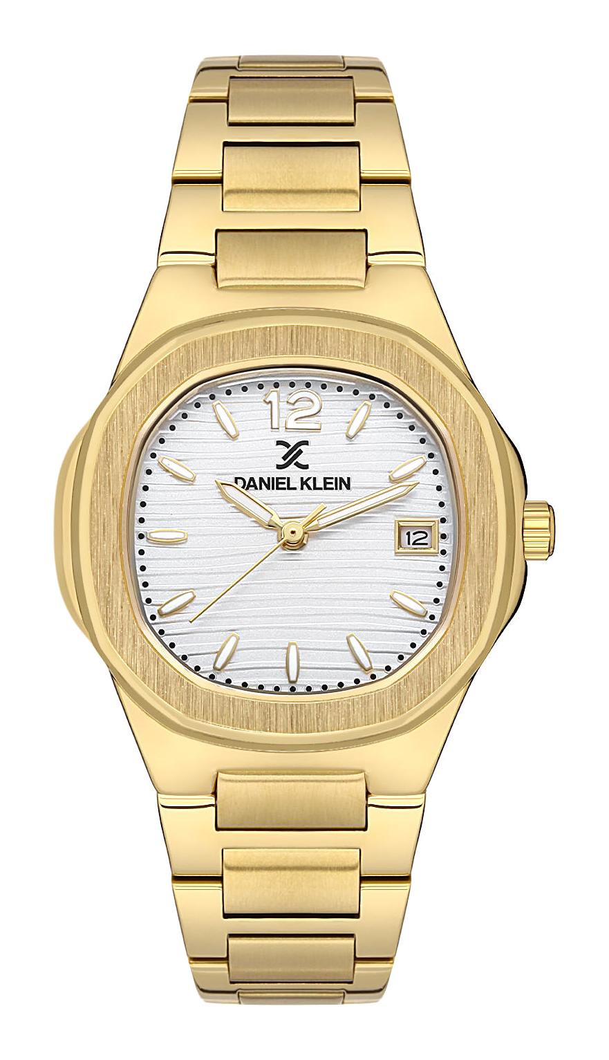 Daniel Klein DK.1.13581.5 Takvimli 34 mm Altın Metal Kordon Analog Kadın Kol Saati