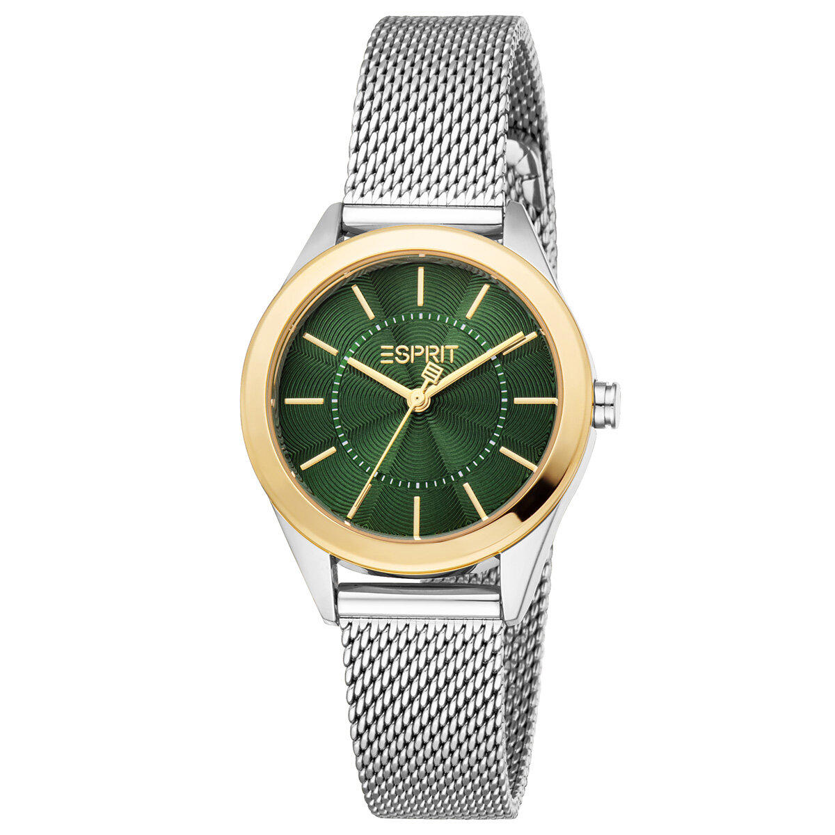 Esprit ES1L434M0135 30 mm Gri Çelik-Hasır Kordon Analog Kadın Kol Saati