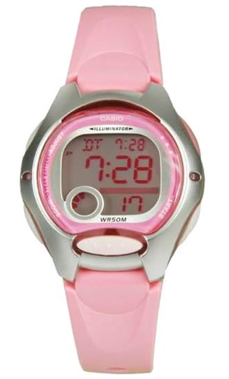 Casio LW-200-4BVDF Takvimli 34.9 mm Pembe Silikon Kordon Dijital Çocuk Kol Saati