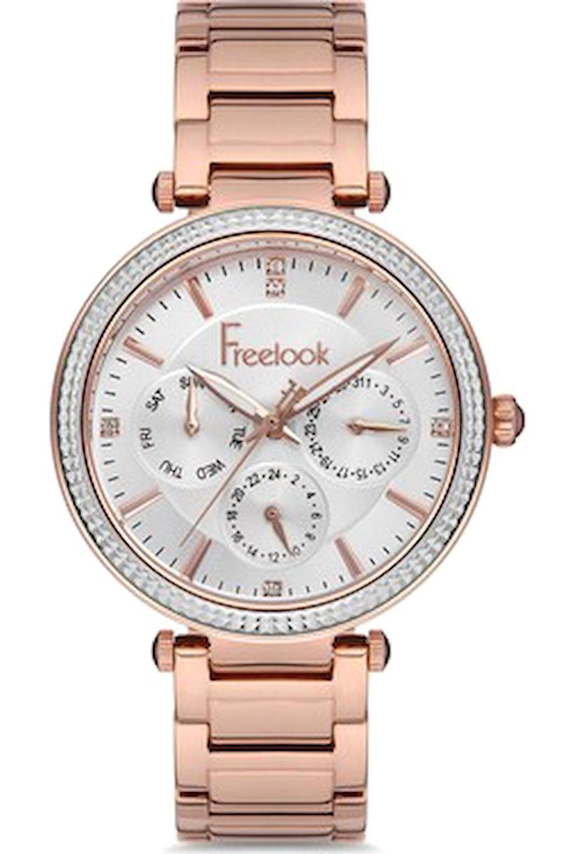 Freelook FL.1.10150.2 36 mm Gri-Rose Gold Çelik Kordon Analog Kadın Kol Saati