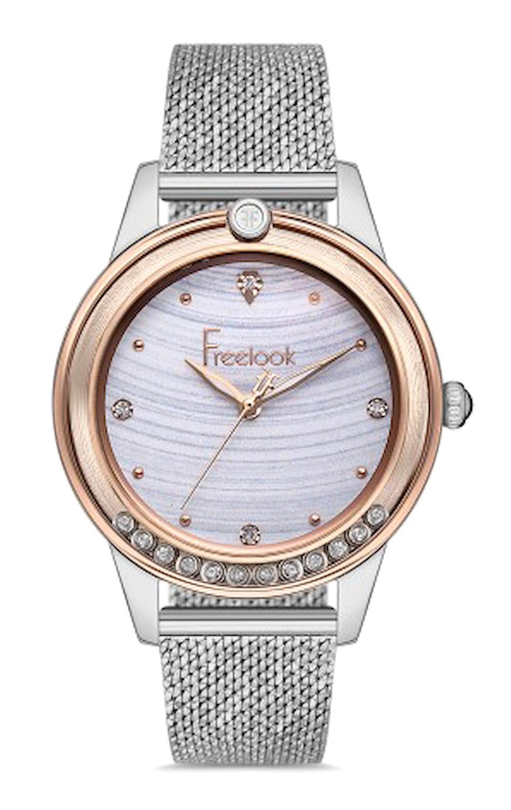 Freelook FL.1.10186.1 34 mm Gri Metal Kordon Analog Kadın Kol Saati