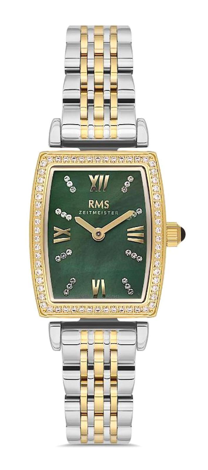 Romanson RMS.1.AG1543.05 21 mm Altın-Gri Çelik Kordon Analog Kadın Kol Saati