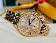 Jg. Polo Club JPC.0323-12680.1 Takvimli 33 mm Altın Çelik Kordon Analog Kadın Kol Saati