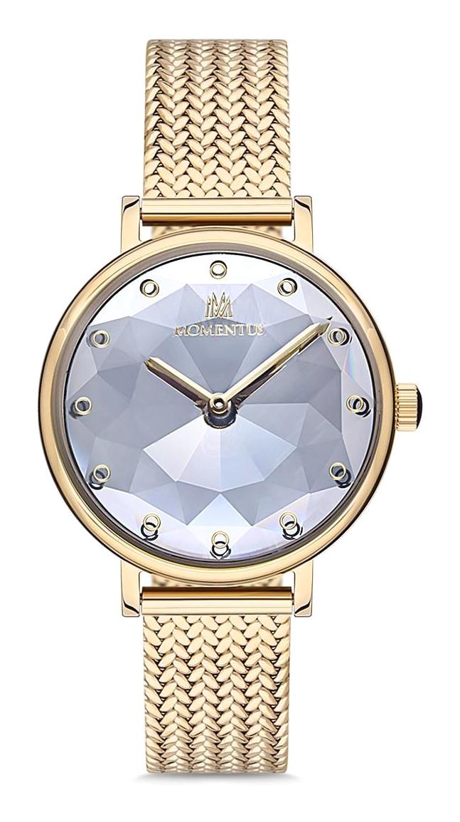 Momentus CW126G-02SG 33 mm Altın Çelik Kordon Analog Kadın Kol Saati