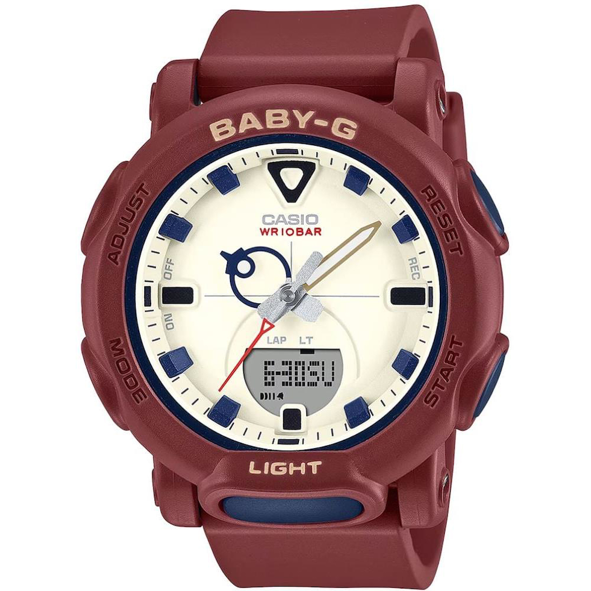 Casio BGA-310RP-4ADR Takvimli 41.8 mm Kahverengi Silikon Kordon Analog Kadın Kol Saati