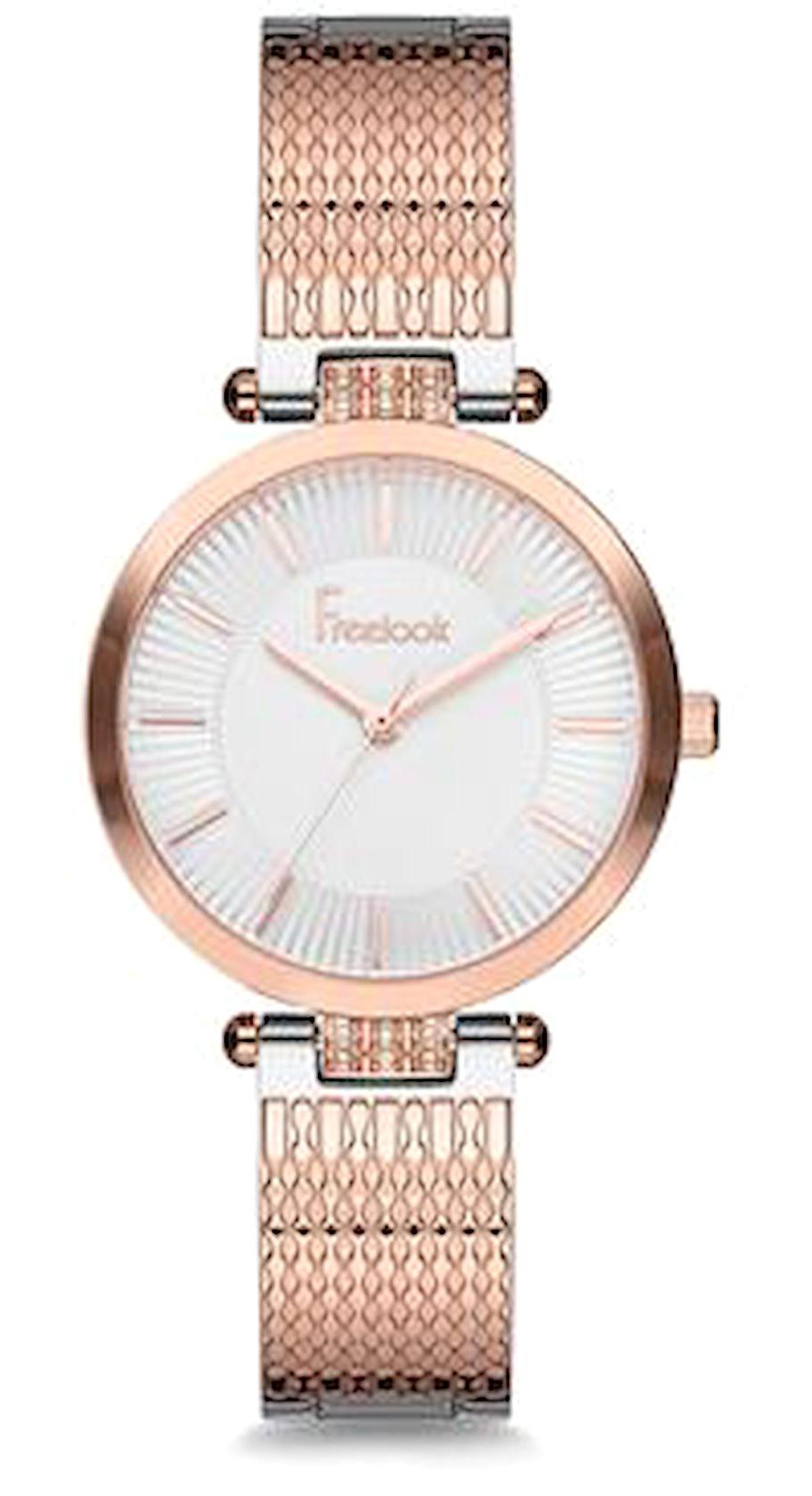 Freelook F.8.1056.03 35 mm Rose Gold Metal Kordon Analog Kadın Kol Saati