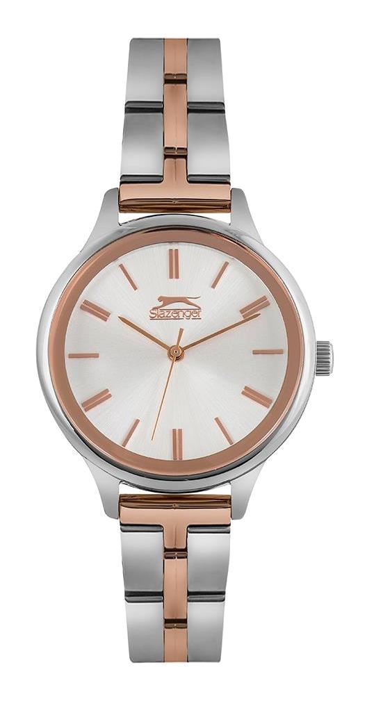 Slazenger SL.09.1999.3.03 37 mm Gri-Rose Gold Çelik Kordon Analog Kadın Kol Saati