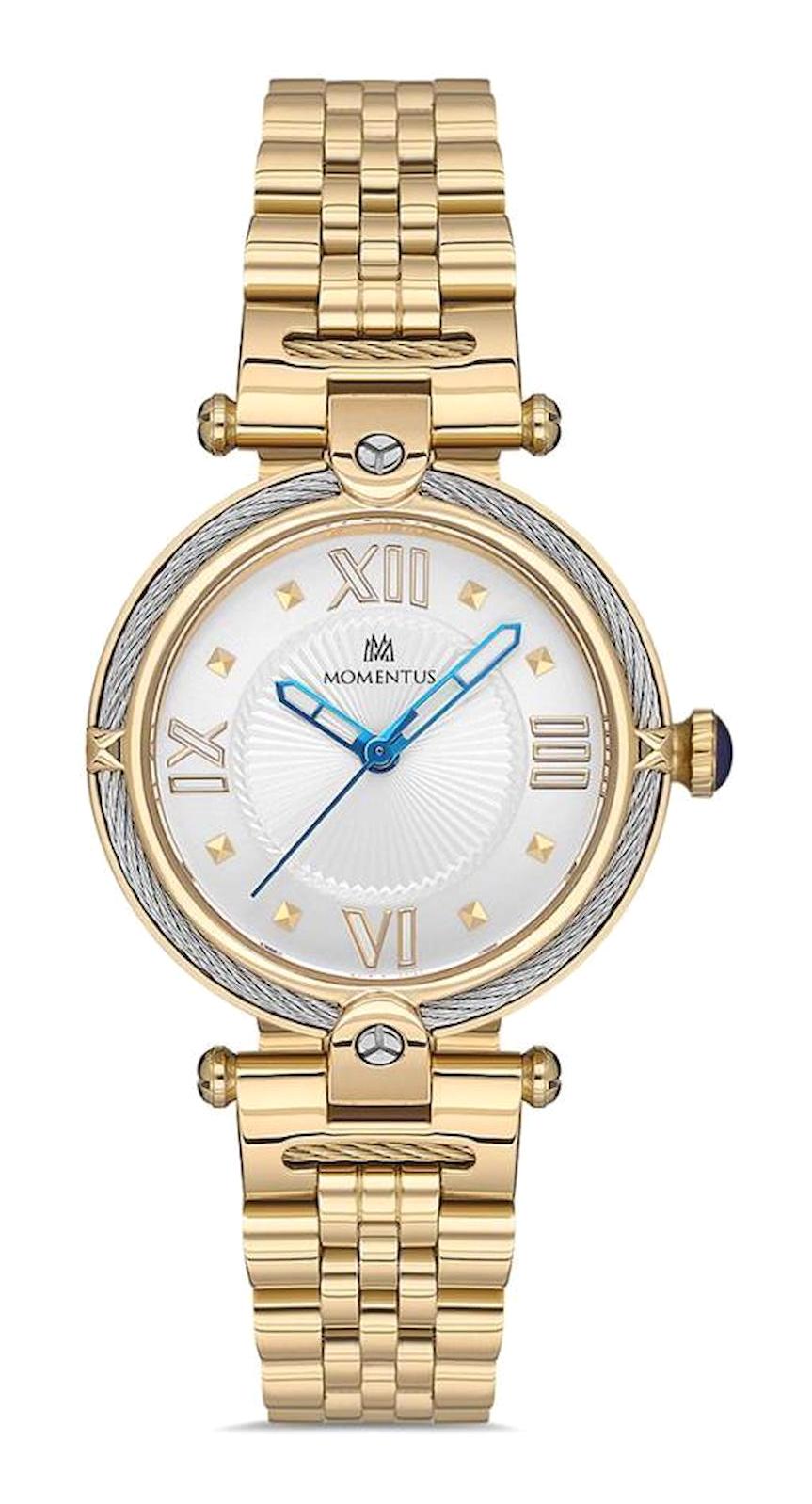Momentus CS386G-02SG 32 mm Altın Çelik Kordon Analog Kadın Kol Saati