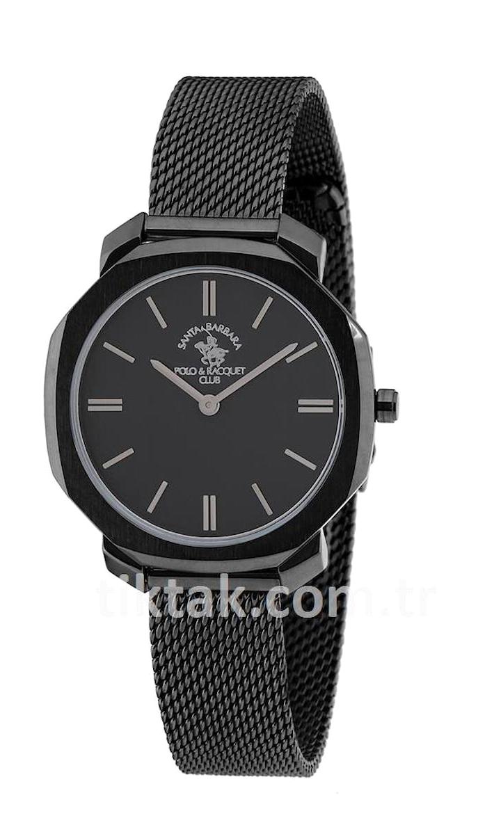 Santa Barbara Polo & Racquet Club SB.1.10043.6 34 mm Siyah Metal Kordon Analog Kadın Kol Saati