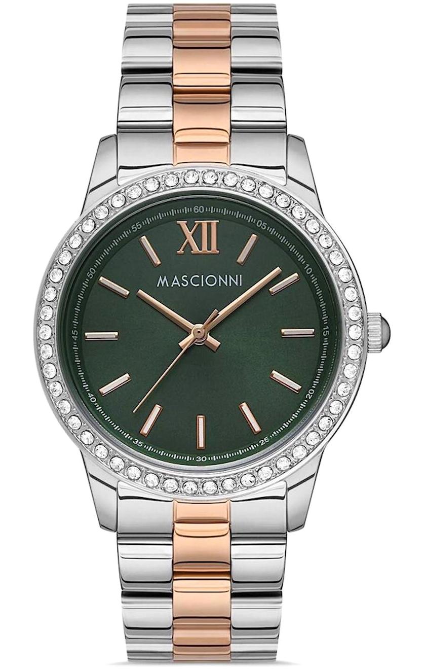 Mascionni M.1.1073.05 38 mm Gri Çelik Kordon Analog Kadın Kol Saati