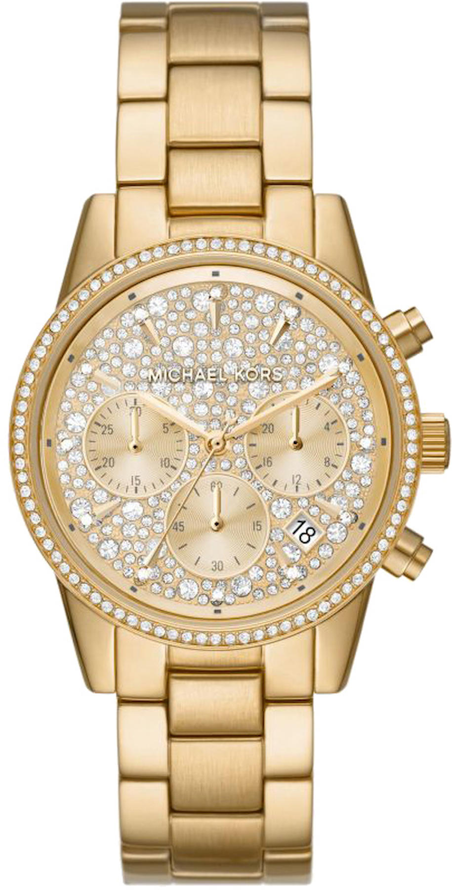 Michael Kors MK7310 Takvimli 37 mm Altın Çelik Kordon Analog Kadın Kol Saati