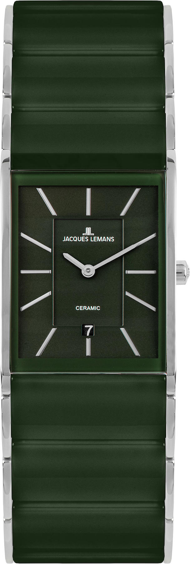 Jacques Lemans 1-1939G 33 mm Gri-Yeşil Çelik Kordon Analog Kadın Kol Saati