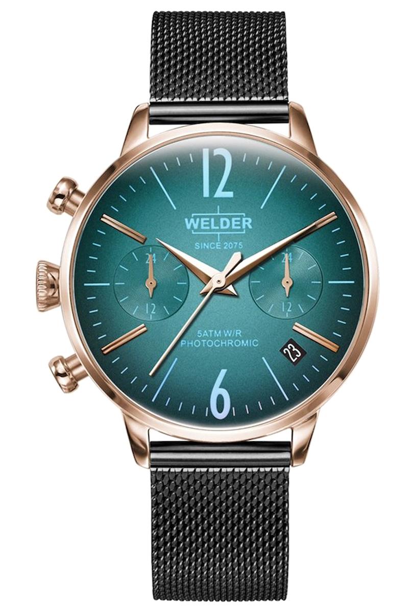 Welder Watch WWRC726 Takvimli 36 mm Siyah Çelik Kordon Analog Kadın Kol Saati