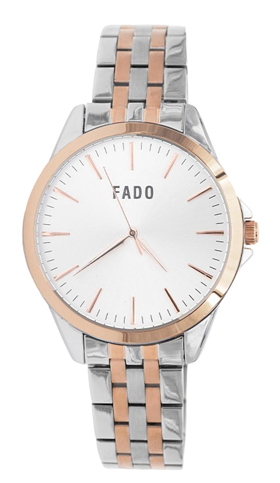 Fado RH0096 36 mm Gri-Rose Gold Çelik Kordon Analog Kadın Kol Saati