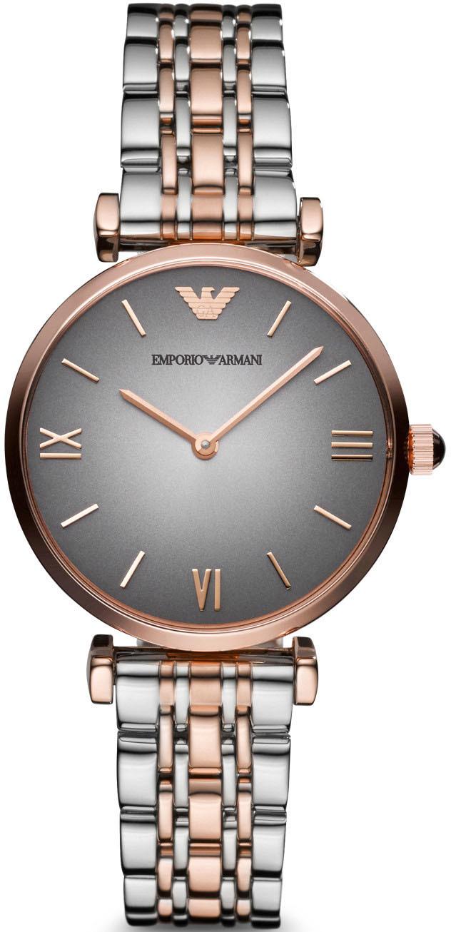 Emporio Armani AR1725 32 mm Gri-Rose Gold Metal Kordon Analog Kadın Kol Saati