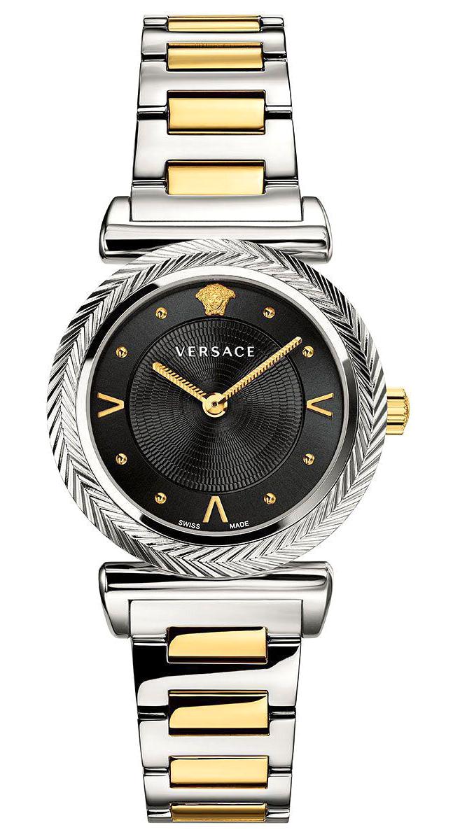 Versace VRSCVERE00518 37 mm Altın-Gri Çelik Kordon Analog Kadın Kol Saati