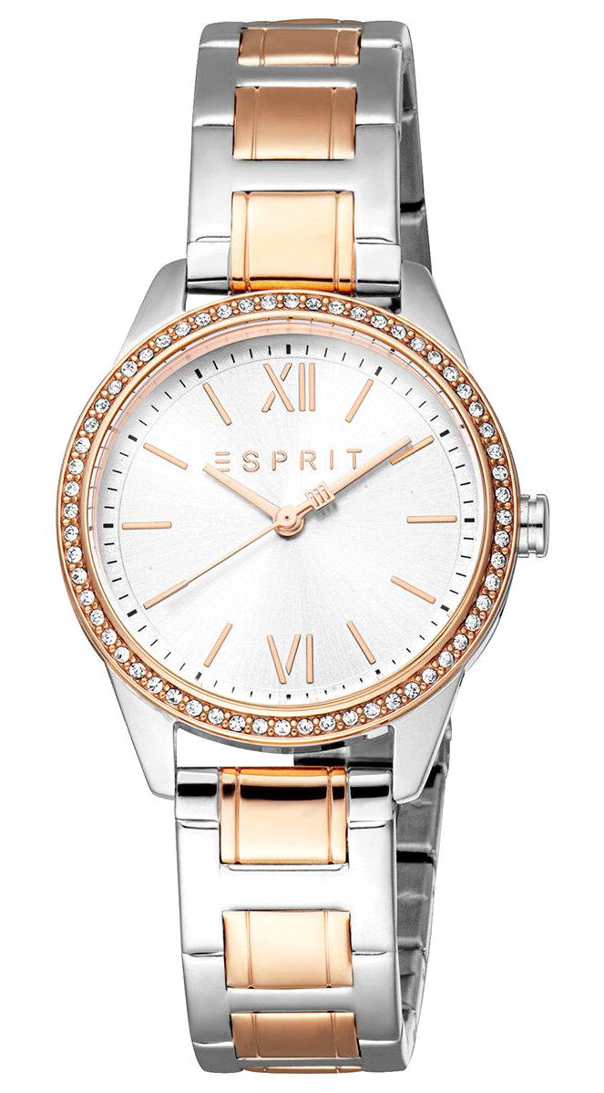 Esprit ES1L407M0085 30 mm Gri-Rose Gold Çelik Kordon Analog Kadın Kol Saati