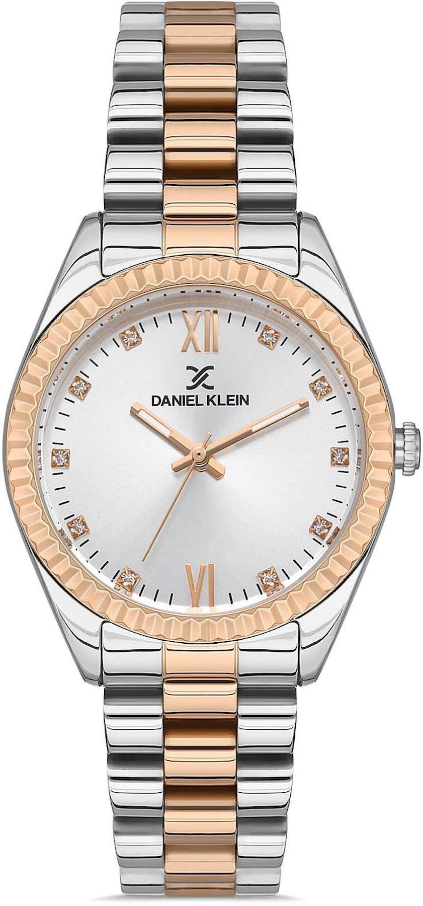 Daniel Klein DKE.1.10011.3 35 mm Gri-Rose Gold Çelik Kordon Analog Kadın Kol Saati