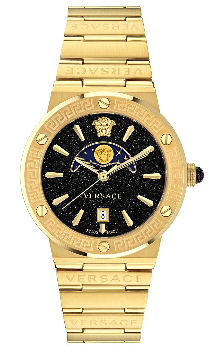 Versace VRSCVE7G00323 38 mm Altın Çelik-Hasır Kordon Analog Kadın Kol Saati