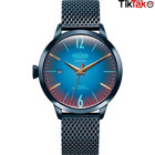 Welder Watch WRC609 Takvimli 38 mm Mavi Çelik Kordon Analog Kadın Kol Saati
