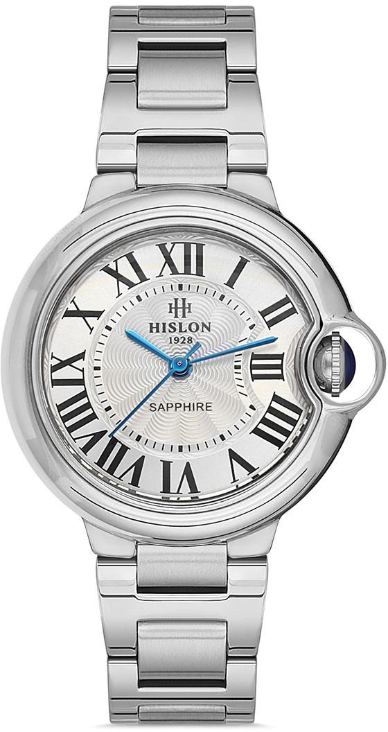 Hislon QL120S-02SS 34 mm Gri Çelik Kordon Analog Kadın Kol Saati