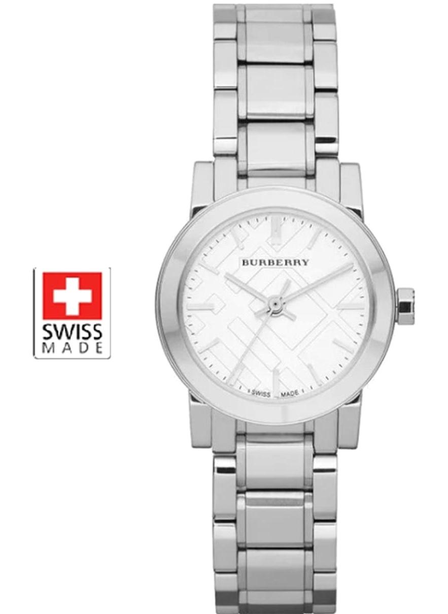 Burberry BU9200 26 mm Gri Çelik Kordon Analog Kadın Kol Saati