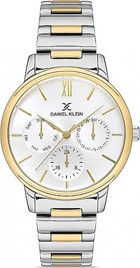 Daniel Klein EDK.1.10051.4 35 mm Altın-Gri Metal Kordon Analog Kadın Kol Saati