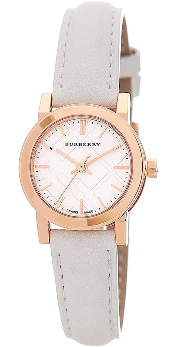 Burberry BU9209 26 mm Beyaz Deri Kordon Analog Kadın Kol Saati