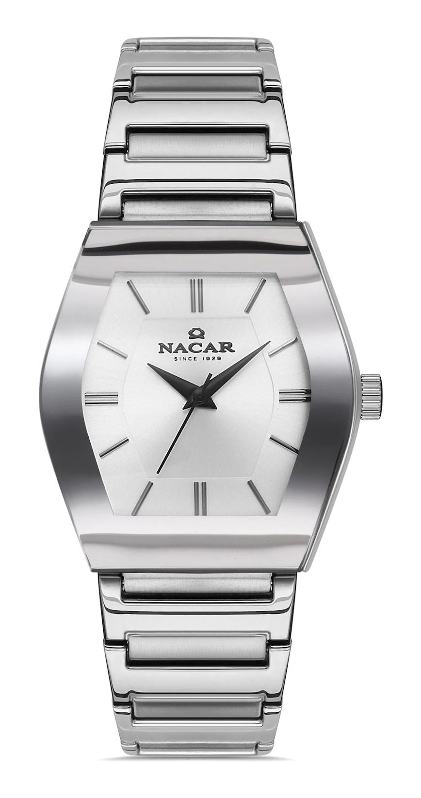 Nacar NC34-391046-ASSM 34-37 mm Gri Metal Kordon Analog Kadın Kol Saati