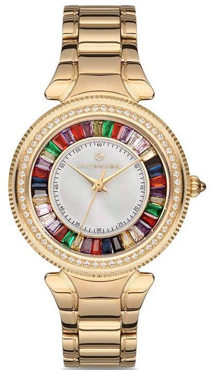 Pacomarine PM.61198.02 38 mm Altın Çelik Kordon Analog Kadın Kol Saati