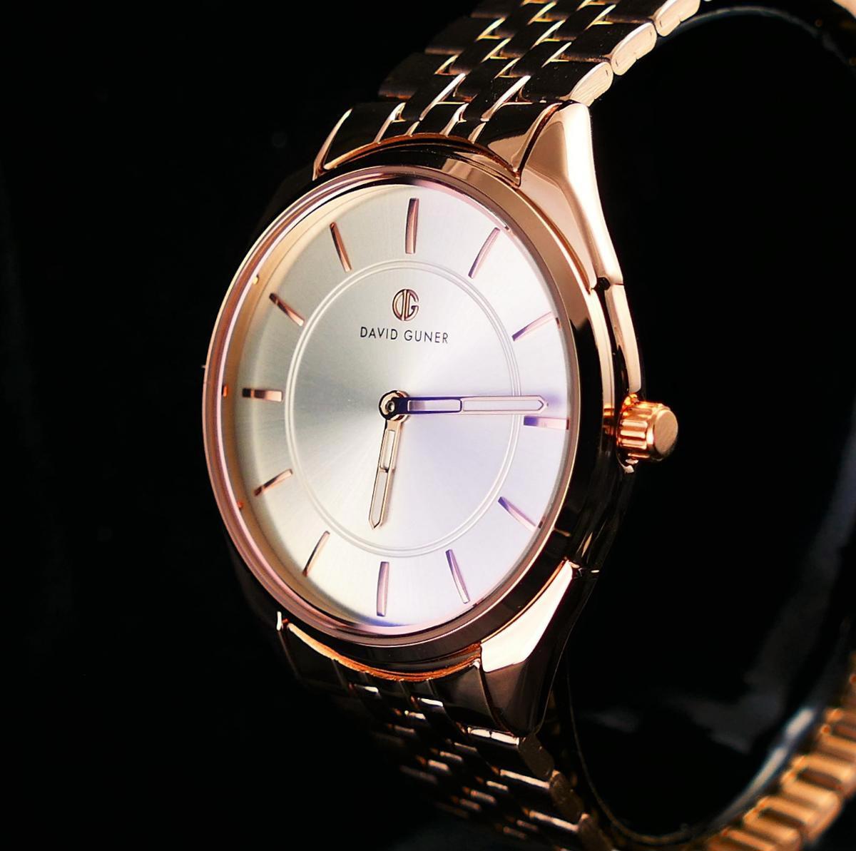 David Guner DG-8083LA-C1 32 mm Altın Çelik Kordon Analog Kadın Kol Saati