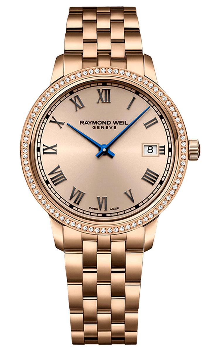 Raymond Weil RW5385P5S00859 Takvimli 34 mm Rose Gold Çelik Kordon Analog Kadın Kol Saati